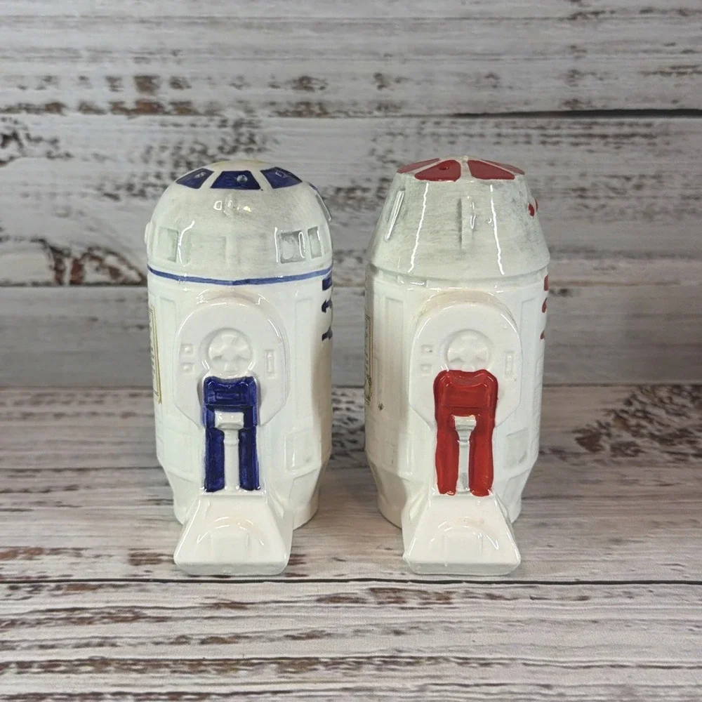 VTG R2-D2 R5-D4 Salt & Pepper Shakers Star Wars Sigma Ceramics